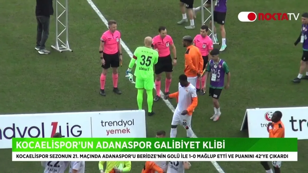 Kocaelispor’un Adanaspor galibiyet klibi 6 Şubat 2024 | Nokta TV