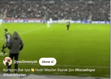 Körfezim Bak İşte 👏 Hodri Meydan Bayrak Şov #Kocaelispor #HodriMeydan 18 Şubat 2024 | @yesilimesiyah