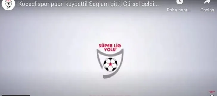 Kocaelispor puan kaybetti! Sağlam gitti, Gürsel geldi… 21 Şubat 2024 | Süper Lig Yolu