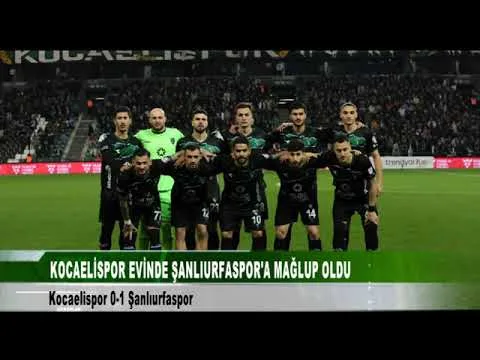 KOCAELİSPOR ŞANLIURFASPOR MAÇI 19 Şubat 2024 | TV 41