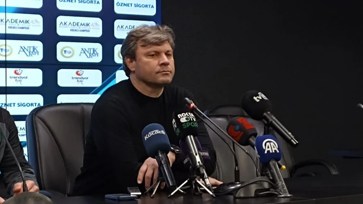 Kocaelispor Teknik Direktörü Ertuğrul Sağlam, Şanlıurfaspor maçı sonrası konuştu 17 Şubat 2024 | Özgür Kocaeli