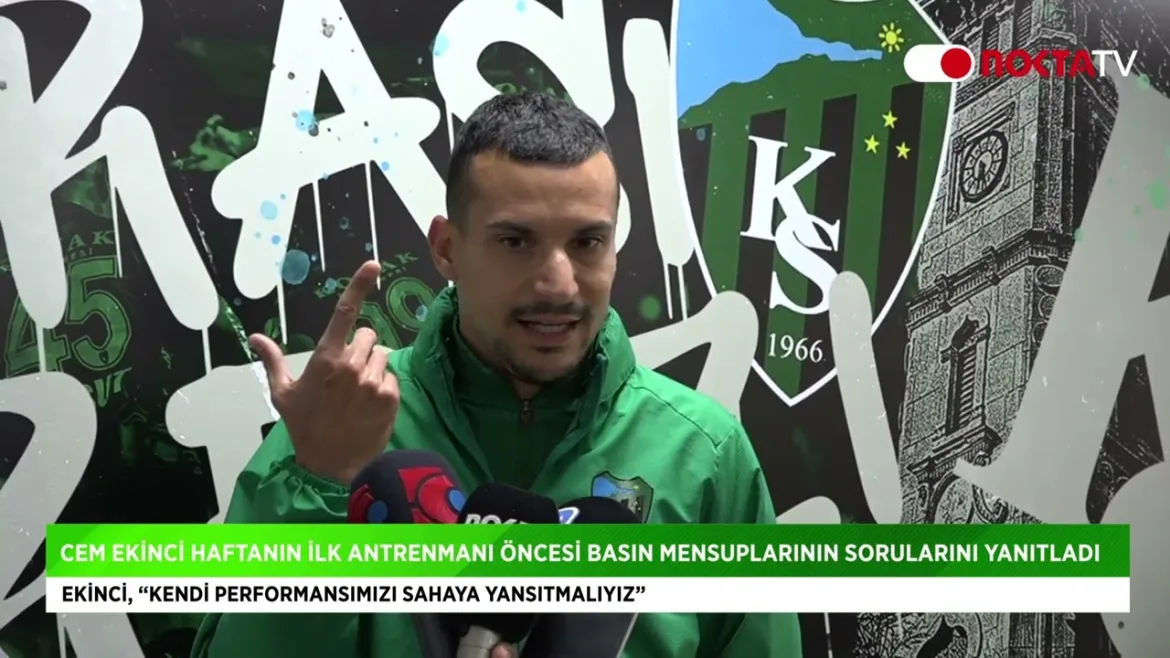 Cem Ekinci: Kendi performansımızı sahaya yansıtmalıyız.  6 Mart 2024 | Nokta TV