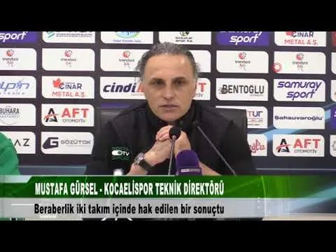 MUSTAFA GÜRSEL KOCAELİSPOR TEKNİK DİREKTÖRÜ 4 Mart 2024 | tv41