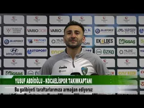 YUSUF ABDİOĞLU KOCAELİSPOR KAPTANI 4 Nisan 2024 | tv41
