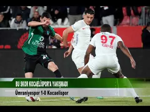 Ümraniyespor-Kocaelispor : 1-0 | Bu Skor Kocaelispor ‘a yakışmadı 23 Nisan 2024 | tv41