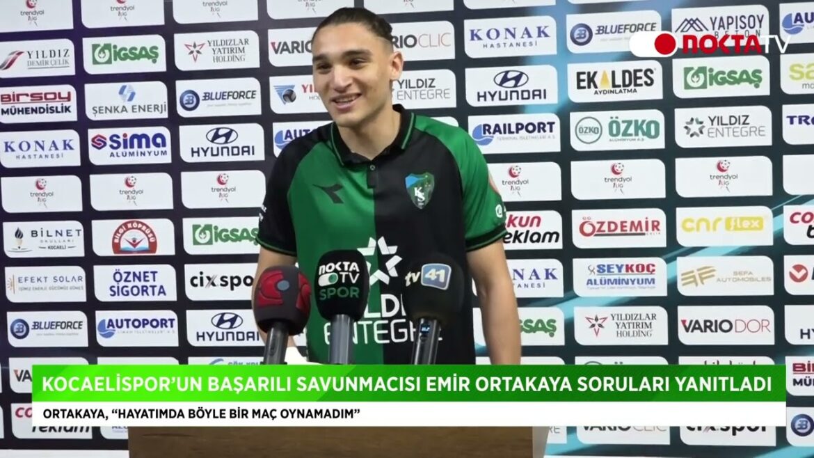 Emir Ortakaya: Hayatımda böyle bir maç oynamadım 5 Nisan 2024 | Nokta TV