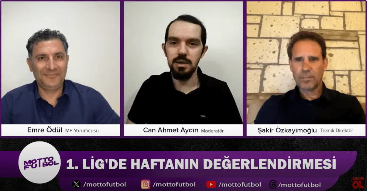 Şakir Özkayımoğlu ile 1. Lig’de Haftanın Değerlendirmesi 30 Mart 2024 | Motto Futbol