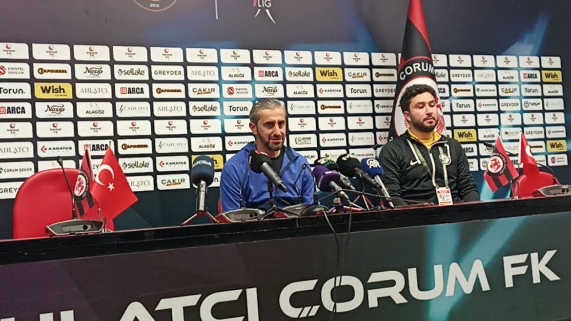 Maç sonu Ahlatcı Çorum FK Teknik Direktörü Serkan Özbalta konuştu 17 Mayıs 2024 | Özgür Kocaeli