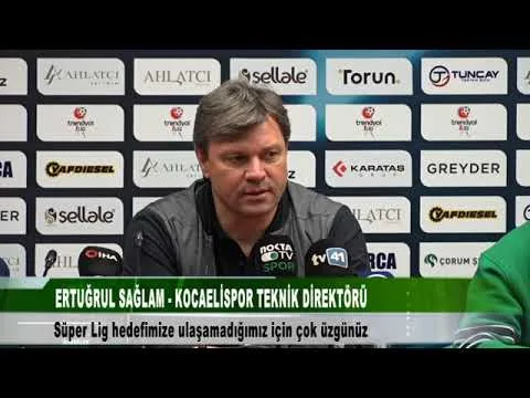 ERTUĞRUL SAĞLAM “Süper Lig hedefine ulaşamadığımız için üzgünüz” 18 Mayıs 2024 | tv41