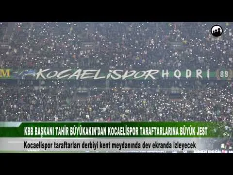 KOCAELİSPOR TARAFTARLARI DERBİYİ KENT MEYDANINDA İZLEYECEK 9 Kasım 2024 | tv41