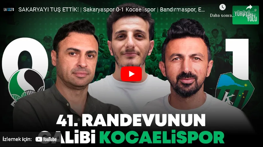 SAKARYA’YI TUŞ ETTİK! | Sakaryaspor 0-1 Kocaelispor | Bandırmaspor, Erzurum FK | Yürüyüş Yolu #12 11 Kasım 2024 | La Golfo