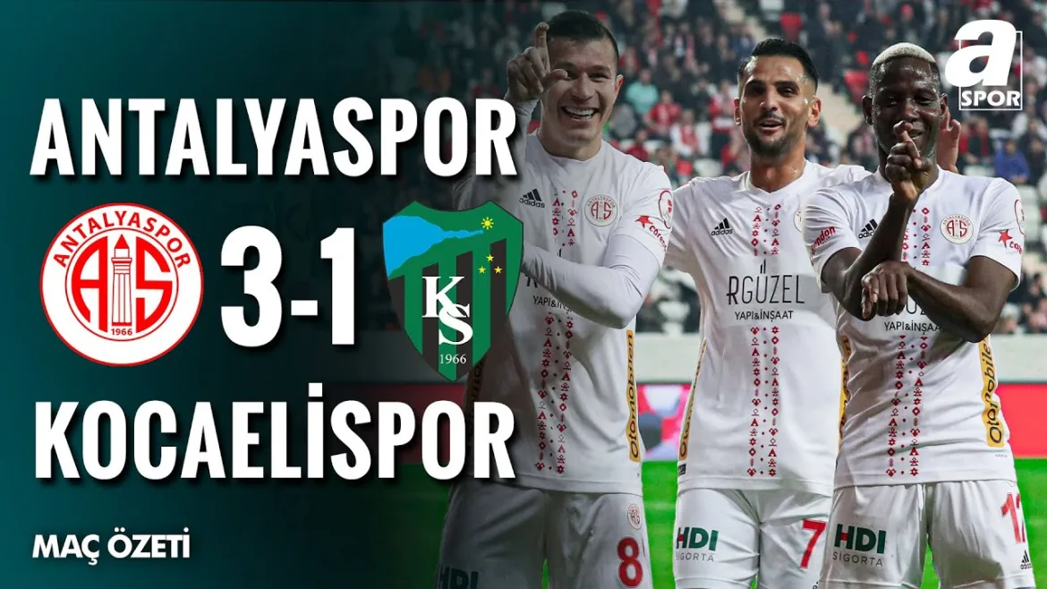 Antalyaspor 3-1 Kocaelispor | MAÇ ÖZETİ | Ziraat Türkiye Kupası D Grubu | 07.01.2025 | A SPOR