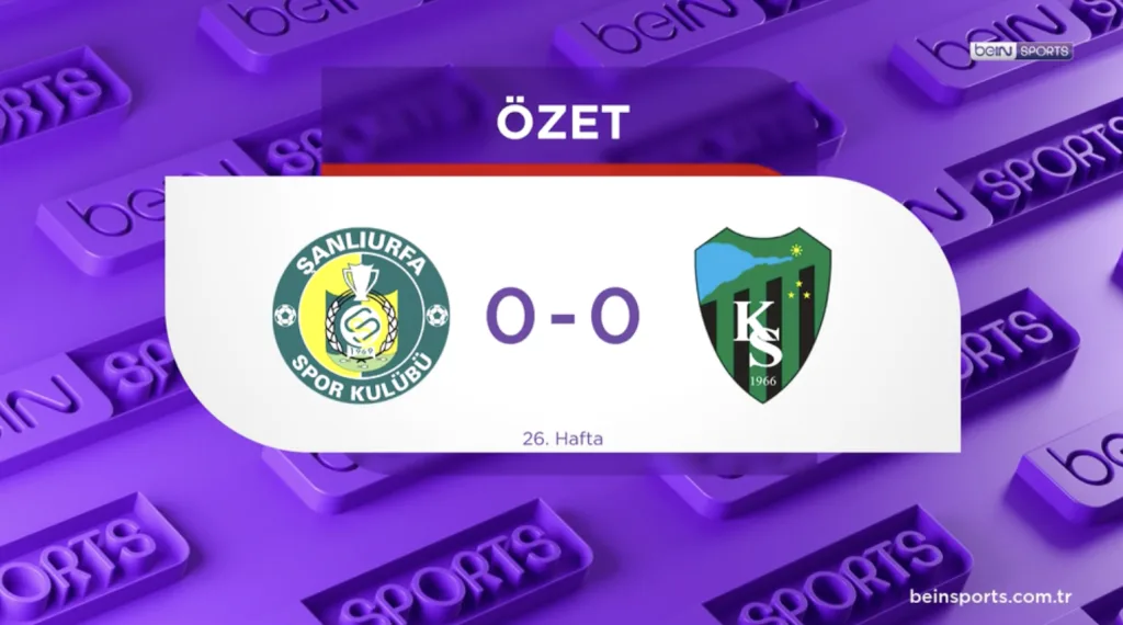 Şanlıurfaspor Kocaelispor'a geçit vermedi! 22 Şubat 2025 | beIN Sports