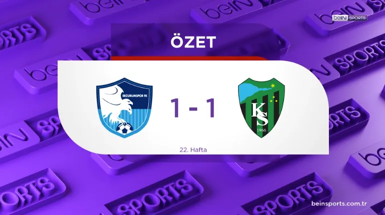 ÖZET | Erzurum’daki zorlu maçta kazanan yok 01 Şubat 2025 | beIN Sports
