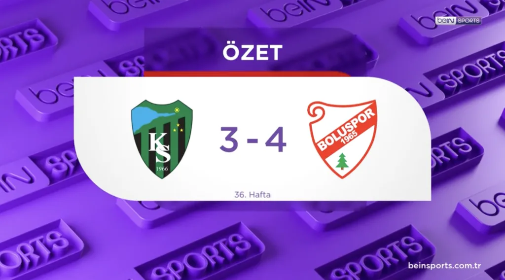 ÖZET | 7 gollü maçta Geosis Boluspor, 'Şampiyon'u yıktı 27 Nisan 2025 | beIN Sports