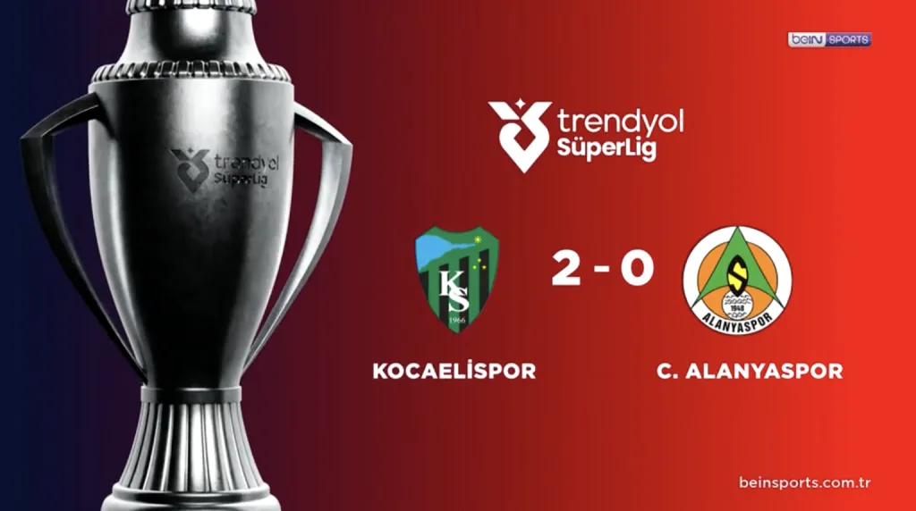 ÖZET | Kocaelispor 2-0 Corendon Alanyaspor 25 Ekim 2025 | beIN Sports