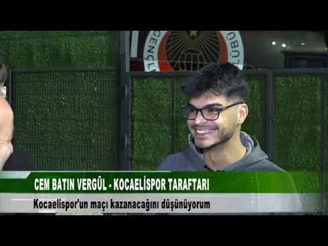 KOCAELİSPOR TARAFTARLARI İLE MAÇ ÖNCESİ RÖPORTAJLAR 29 Kasım 2025 @tv41