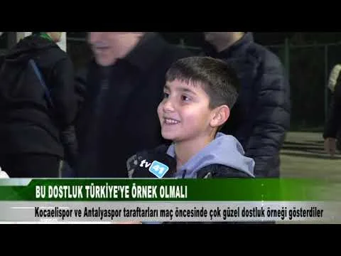 KOCAELİSPOR ANTALYASPOR TARAFTARLARI MAÇ ÖNCESİ 22 Aralık 2025 @tv41