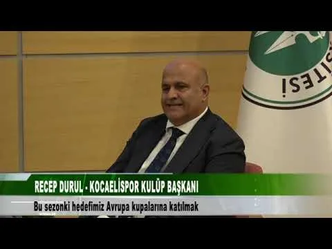 RECEP DURUL BU SEZONKİ HADEFİMİZ AVRUPA KUPALARINA KATILMAK 6 Aralık 2025 @tv41
