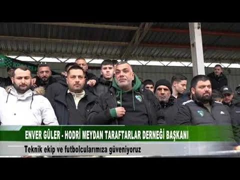 HODRİ MEYDAN TEKNİK EKİP VE FUTBOLCULARA MORAL VERDİ 16 Ocak 2026 @tv41