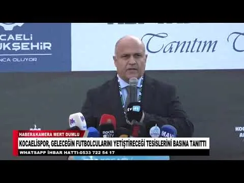 KOCAELİSPOR, GELECEĞİN FUTBOLCULARINI YETİŞTİRECEĞİ TESİSLERİNİ BASINA TANITTI 29 Ocak 2026 @tv41