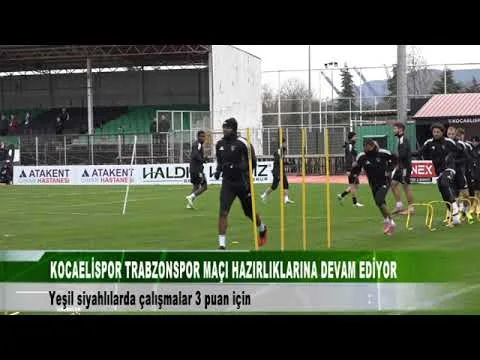 KOCAELİSPOR TRABZONSPOR MAÇI HAZIRLIKLARINA DEVAM EDİYOR 16 Ocak 2026 @tv41