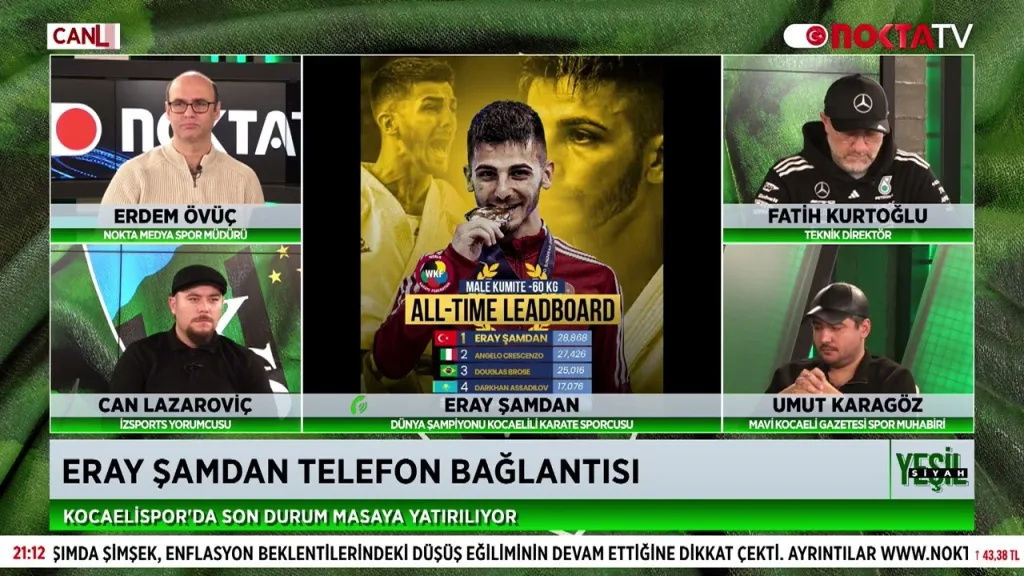 Samsunspor - Kocaelispor Maçının Analizi | Erdem Övüç İle Yeşil Siyah | 26 Ocak 2026 @NoktaTV