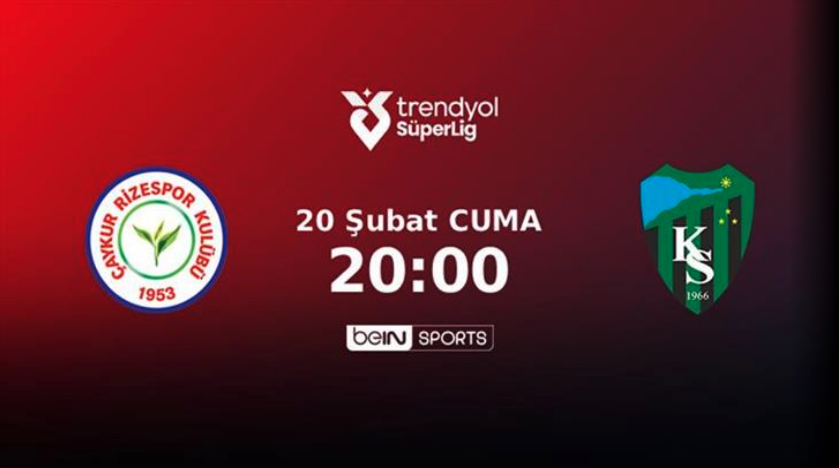 CANLI | Çaykur Rizespor – Kocaelispor maçının 11’leri belli oldu 20 Şubat 2026 @beINSports