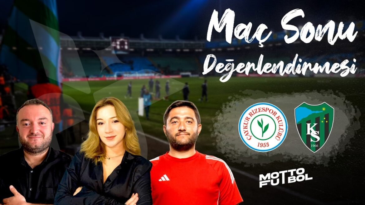 Rizespor – Kocaelispor Maç Sonu Değerlendirmesi 20 Şubat 2026 @MottoFutbol