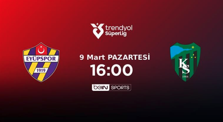 CANLI | İkas Eyüpspor – Kocaelispor maçında 11’ler belli oldu 9 Mart 2026 @beINSports