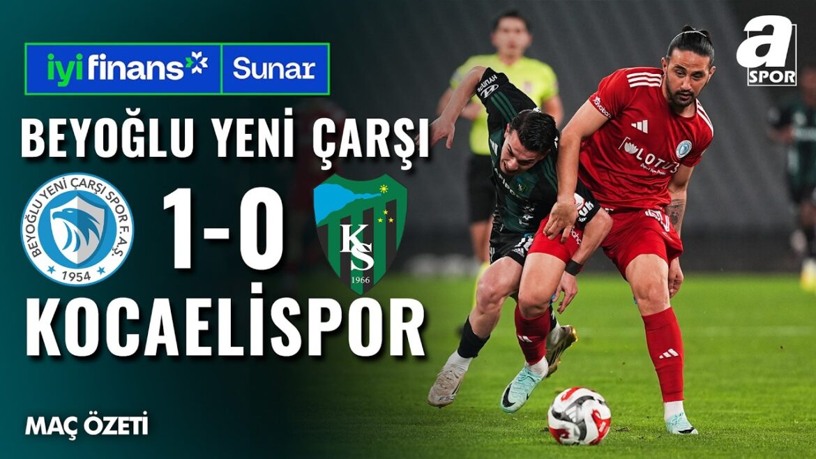 Beyoğlu Yeni Çarşı Spor 1-0 Kocaelispor MAÇ ÖZETİ | Ziraat Türkiye Kupası 4. Hafta C Grubu 5 Mart 2026 @ASpor
