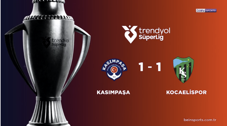 ÖZET | Kasımpaşa 1-1 Kocaelispor 3 Mayıs 2026 @beINSports 1 ÖZET | Kasımpaşa 1-1 Kocaelispor 3 Mayıs 2026 @beINSports