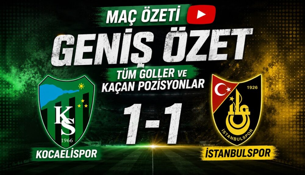 KOCAELİSPOR 1-1 İSTANBULSPOR HAZIRLIK MAÇI GENİŞ ÖZETİ #kocaelispor #istanbulspor #kocaeli 17 Temmuz 2026 @ÖzgürKocaeli