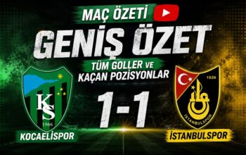 KOCAELİSPOR 1-1 İSTANBULSPOR HAZIRLIK MAÇI GENİŞ ÖZETİ #kocaelispor #istanbulspor #kocaeli 17 Temmuz 2026 @ÖzgürKocaeli